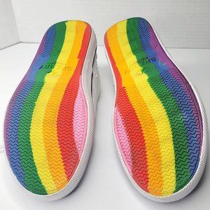Sperry Unisex Stripper CVO PRIDE Canvas White Lace Up Sneaker